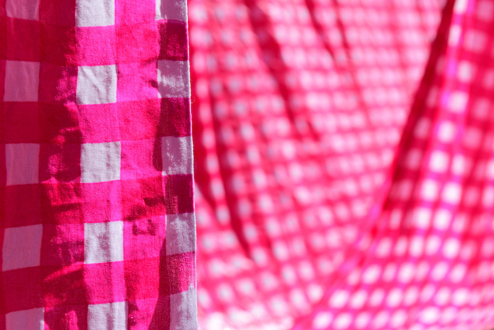 sz blockprints hot pink gingham