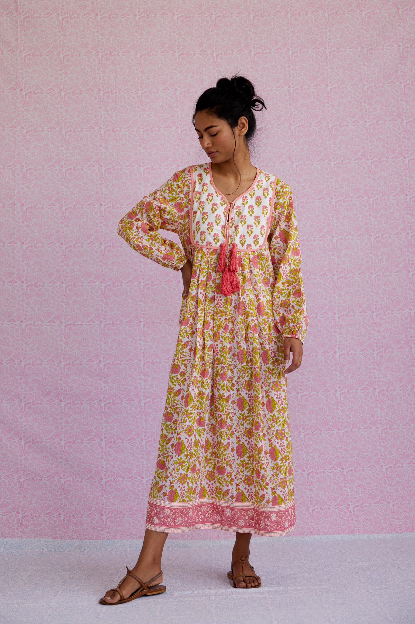 高評価☆ Ron Herman - SZ Blockprints Padra Print Gather Skirtの
