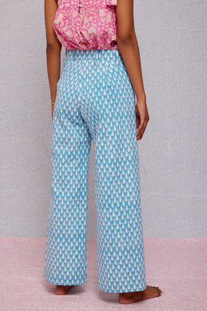 Final Sale: Disco Pants in Cornflower Blue