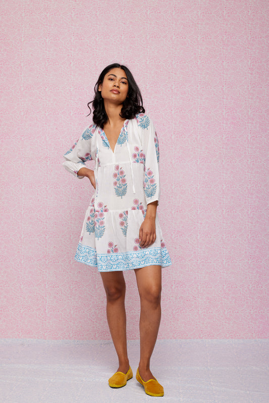 Final Sale: Priya Dress in Soft Rose & Violet