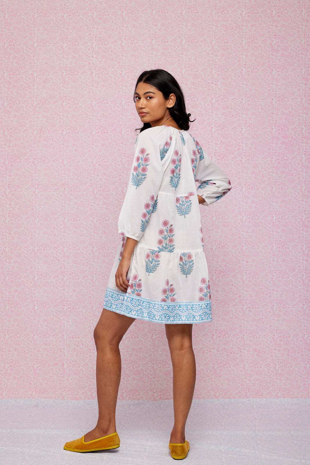 Final Sale: Priya Dress in Soft Rose & Violet
