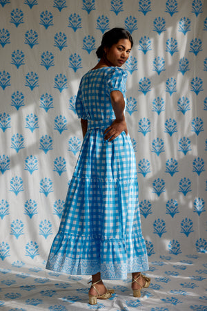 Blue and white deals china pattern dress