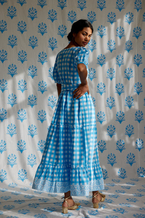 Final Sale: Divya Dress in China Blue
